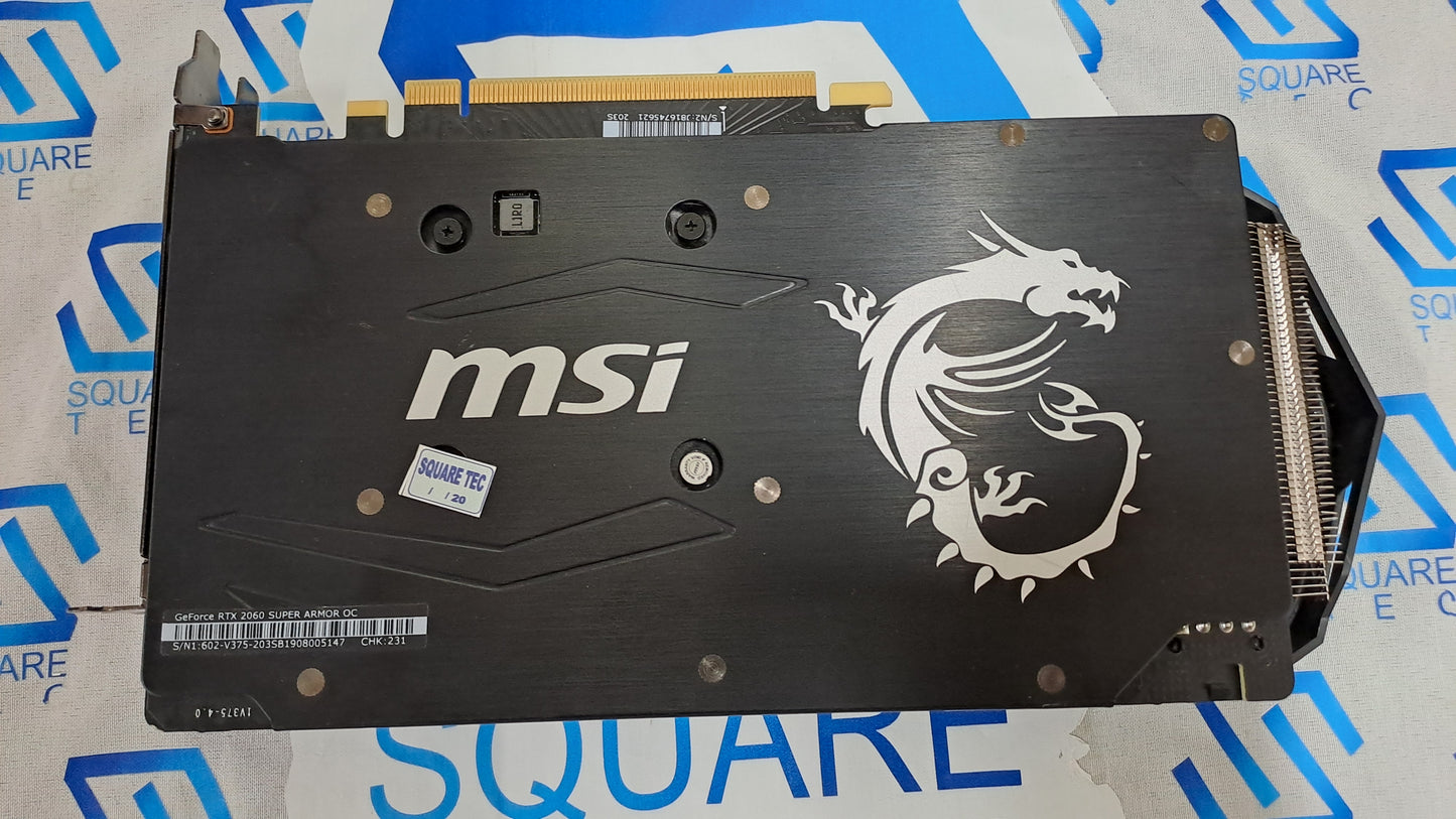 RTX 2060 SUPER MSI ARMOR OC 8GB GDDR6