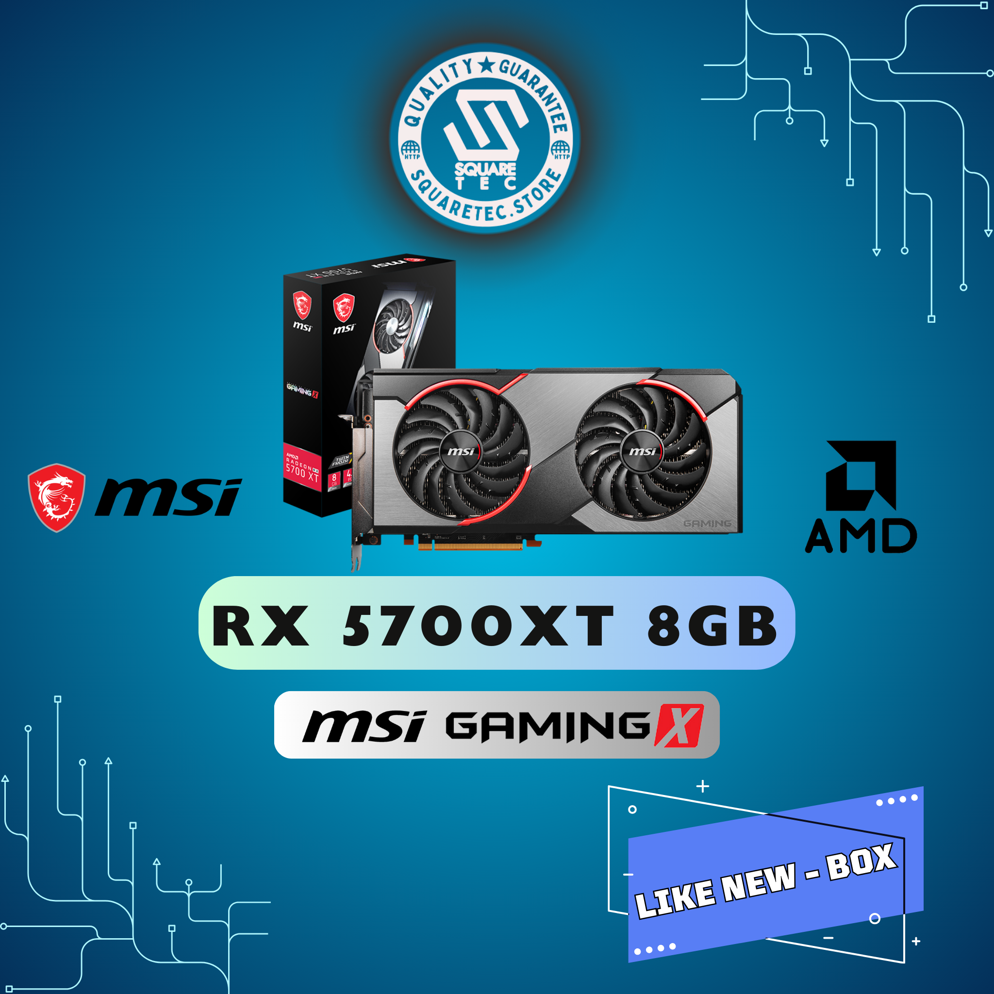 RX 5700 XT MSI GAMING X 8GB GDDR6 Square Tech rx-5700-xt-msi-gaming-x-8gb-gddr6-square-tech