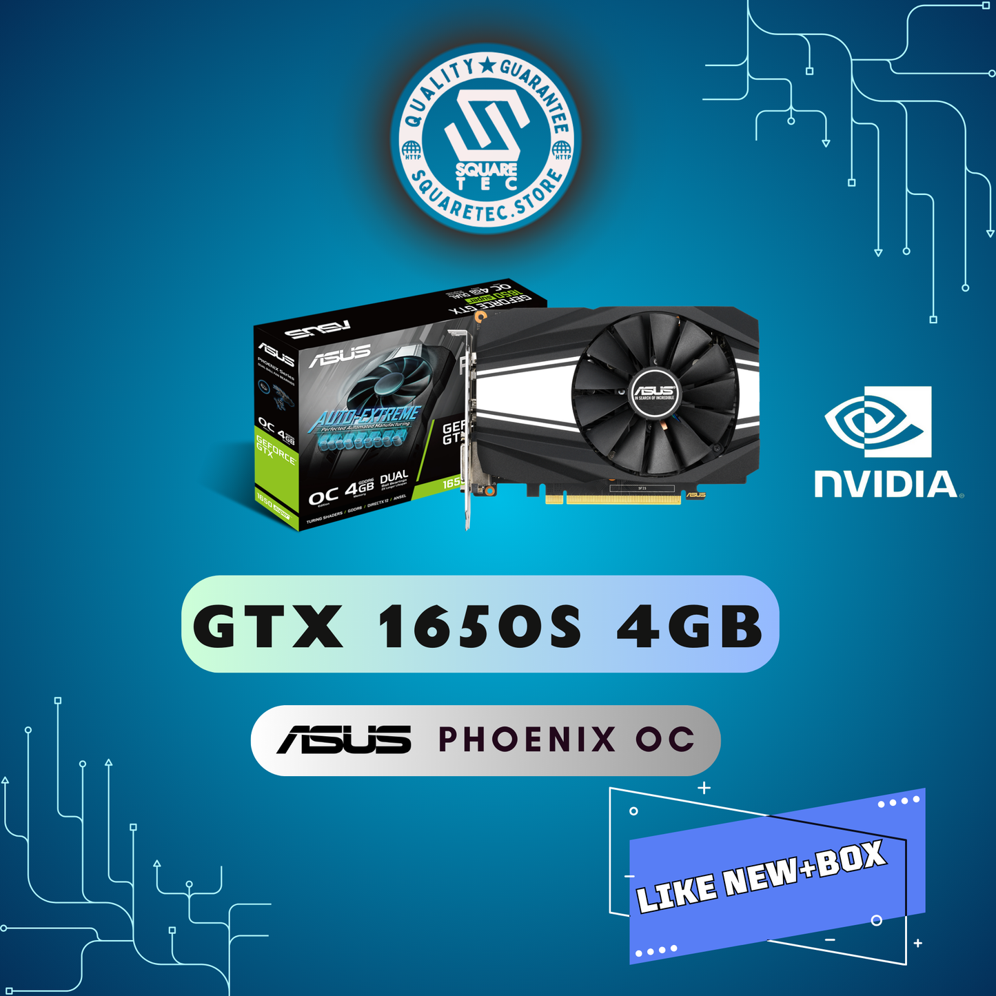 GTX 1650 SUPER ASUS PHOENIX OC 4GB GDDR6