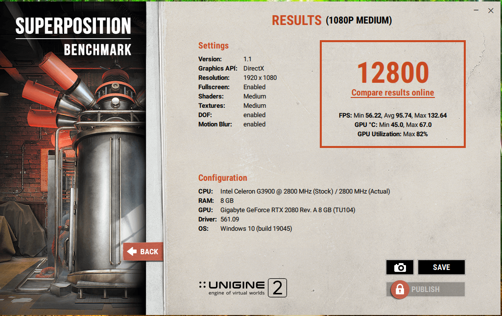 RTX 2080 GIGABYTE WINDFORCE 3X OC 8GB GDDR6