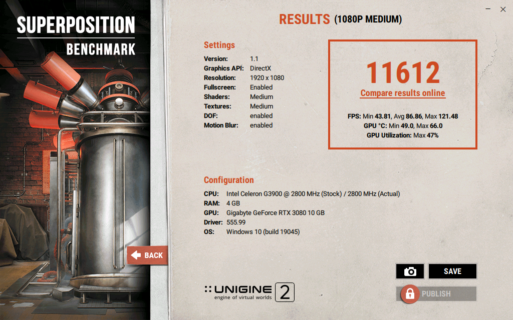 RTX 3080 GIGABYTE GAMING OC 10GB