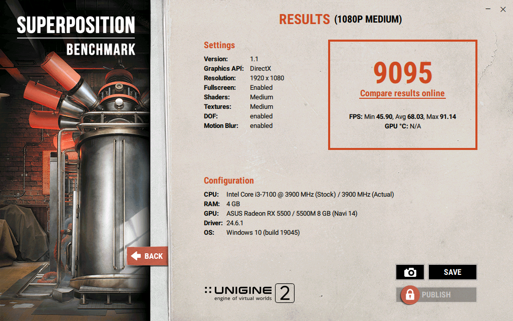 RX 5500XT ASUS DUAL EVO OC EDITION 8GB GDDR6