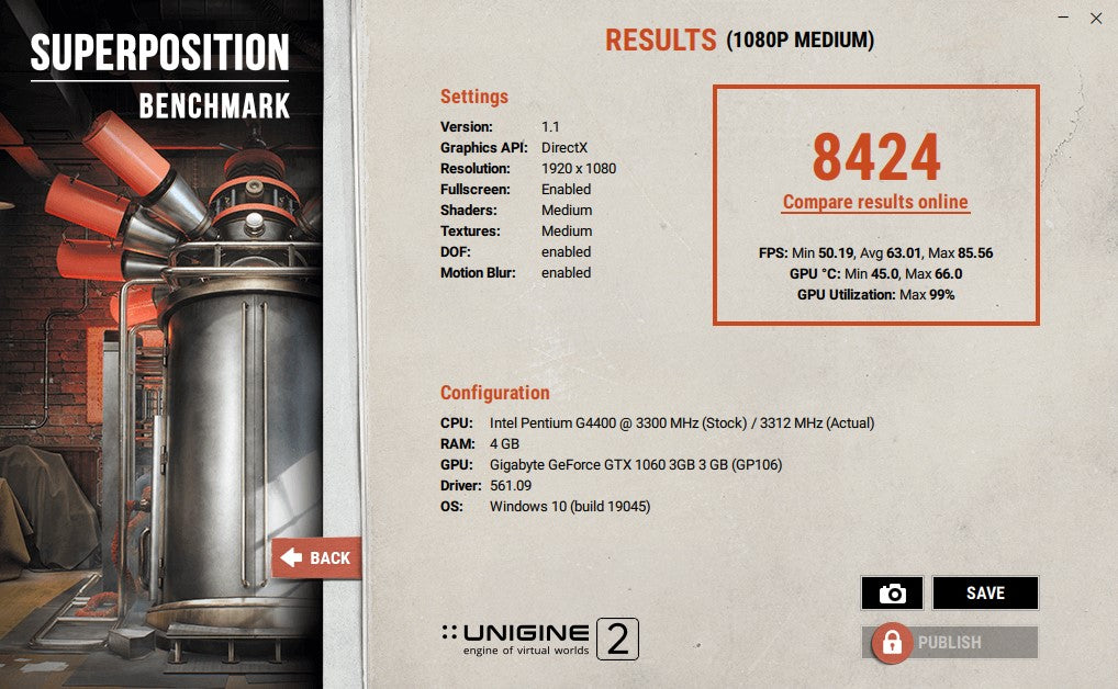 GTX 1060 GIGABYTE MINI ITX OC 3GB GDDR5