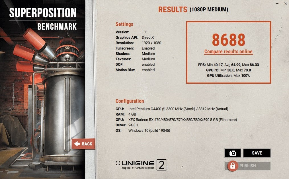 RX 590 XFX FATBOY OC+ 8GB 1565MHz GDDR5