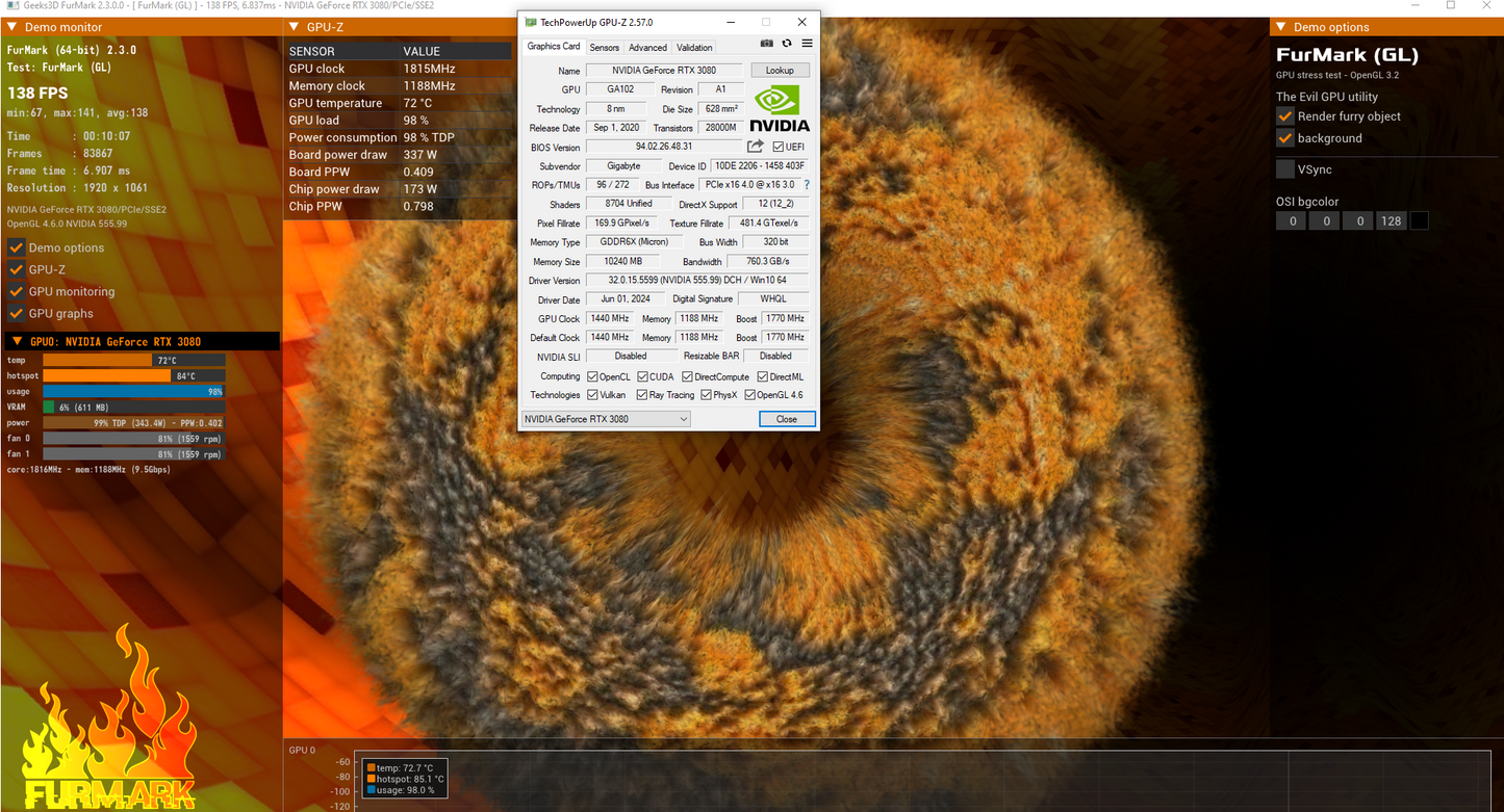 RTX 3080 GIGABYTE GAMING OC 10GB