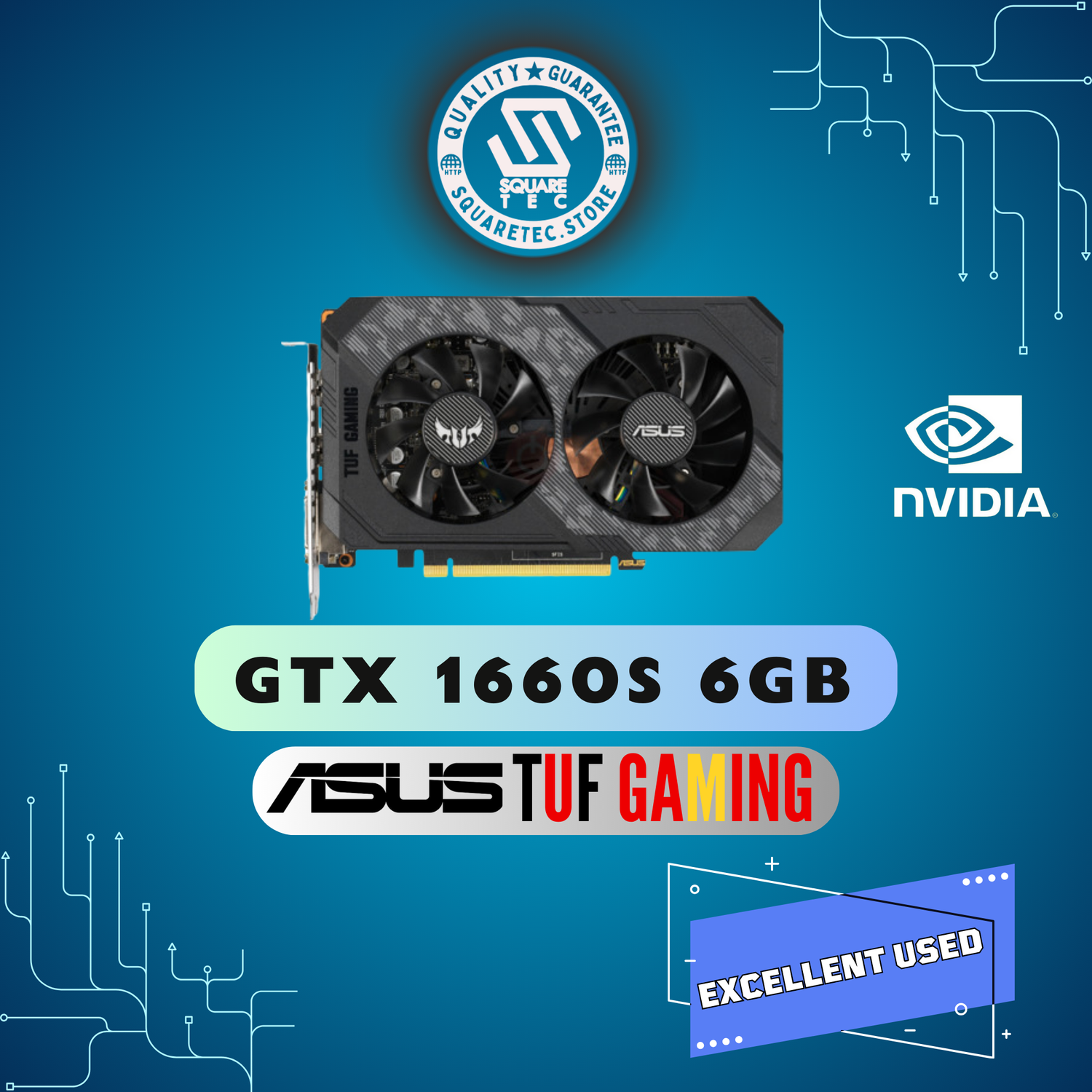 GTX 1660 SUPER ASUS TUF GAMING 6GB GDDR6 – Square Tech