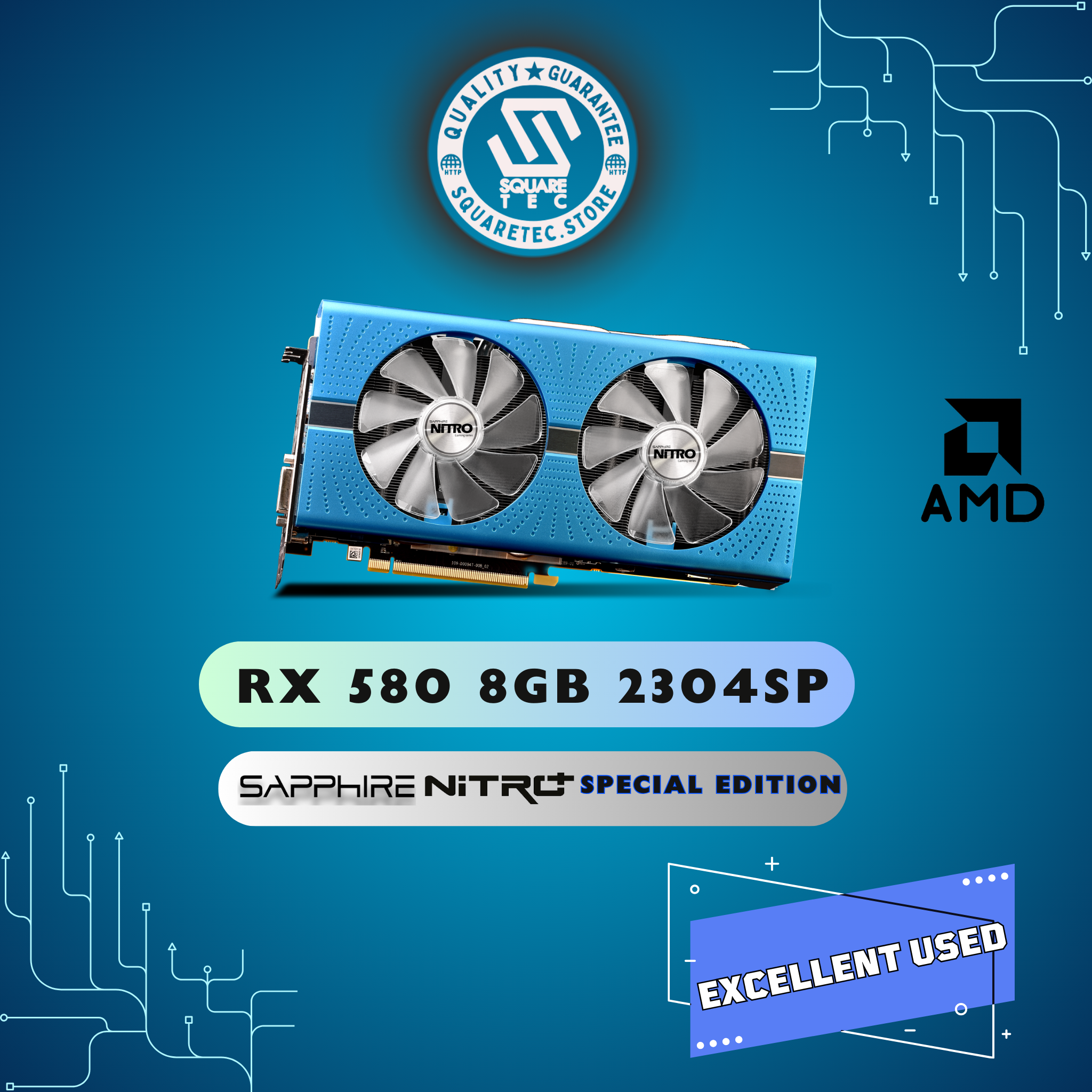 RX 580 SAPPHIRE NITRO+ SPECIAL EDITION 8GB 2304SP