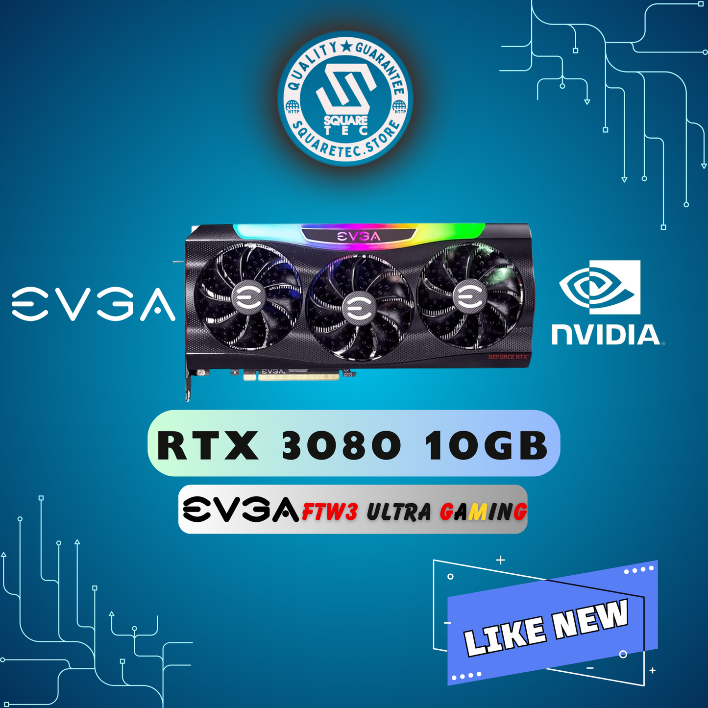 RTX 3080 EVGA FTW3 ULTRA GAMING 10GB GDDR6X