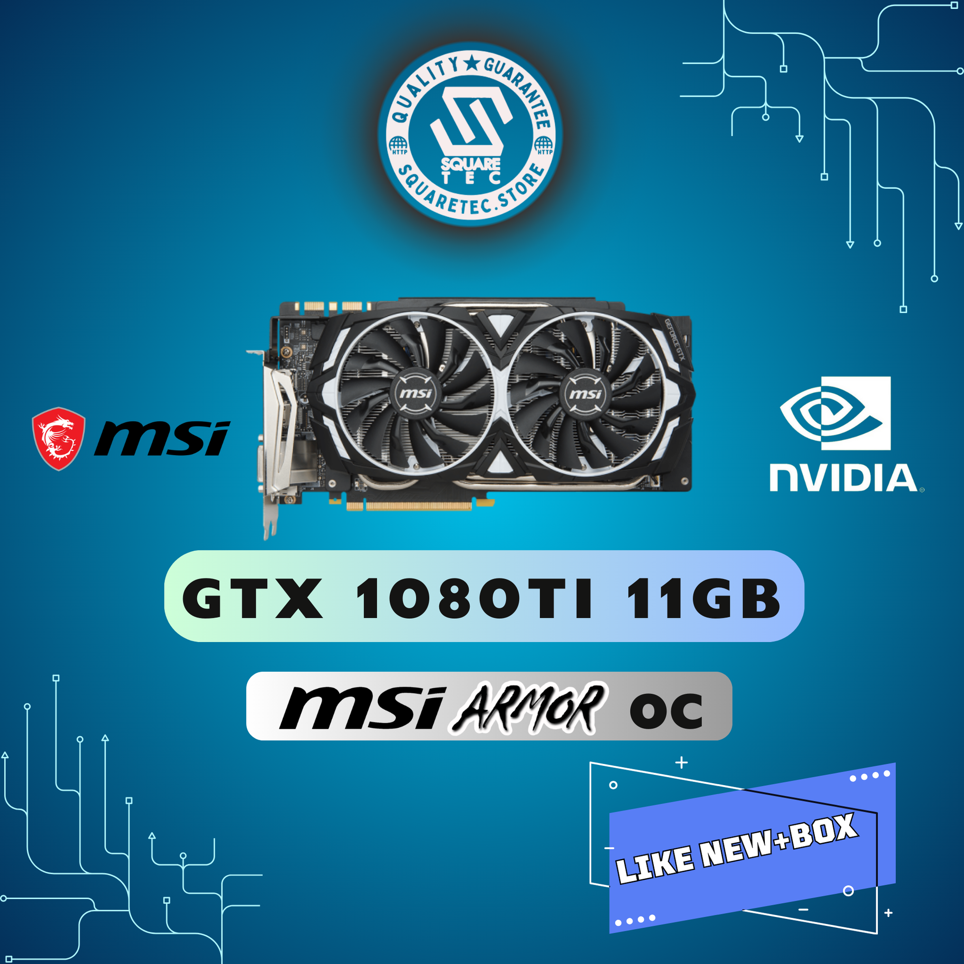 GTX 1080 Ti MSI GeForce ARMOR 11GB GDDR5X - Main Image