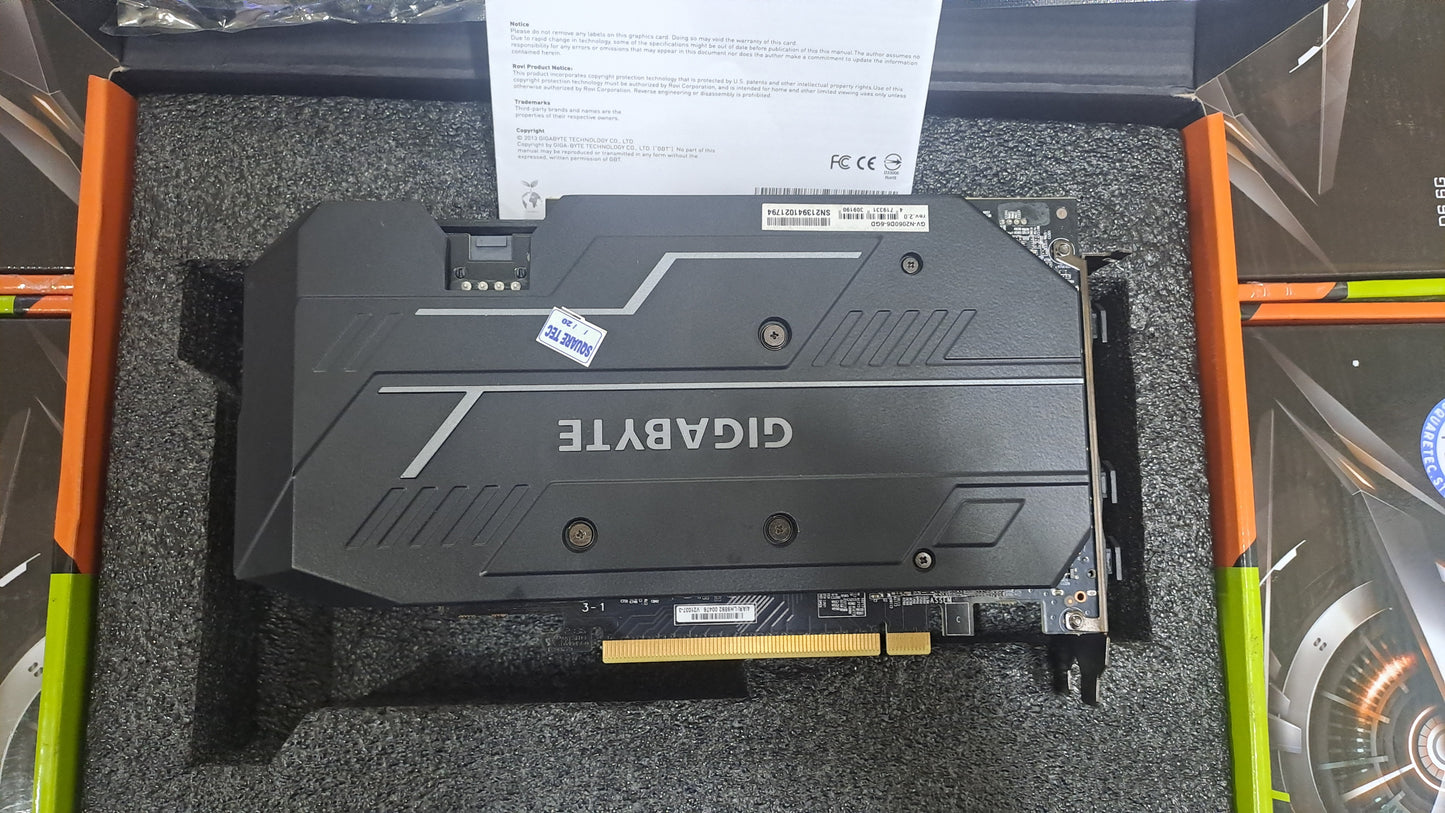 RTX 2060 GIGABYTE GeForce Windforce D6 6GB GDDR6