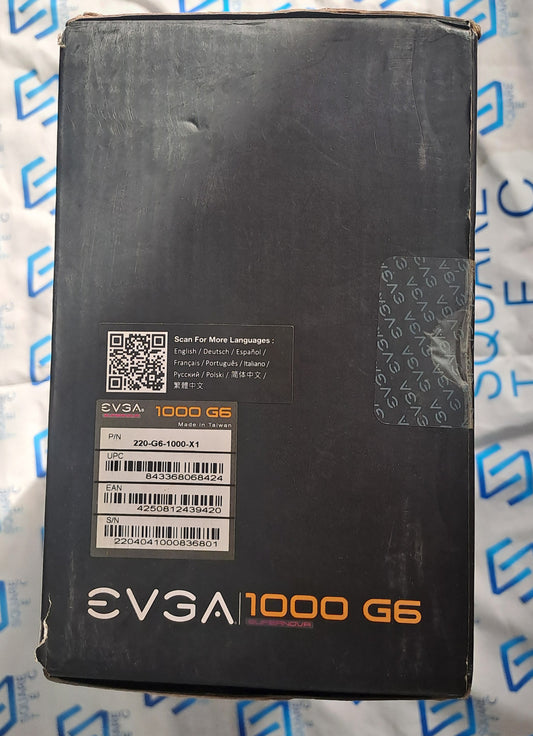 POWER SUPPLY EVGA 1000 G6 GOLD +80