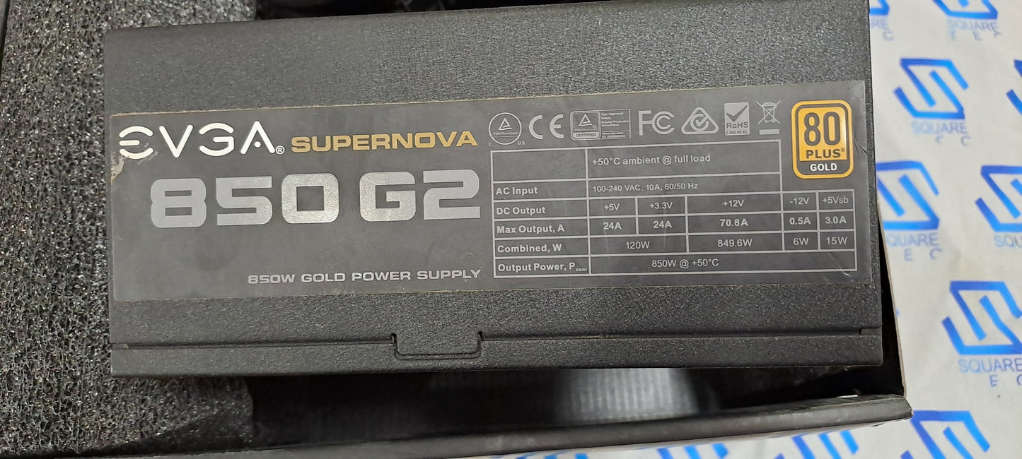POWER SUPPLY GOLD EVGA 850W G2 +80