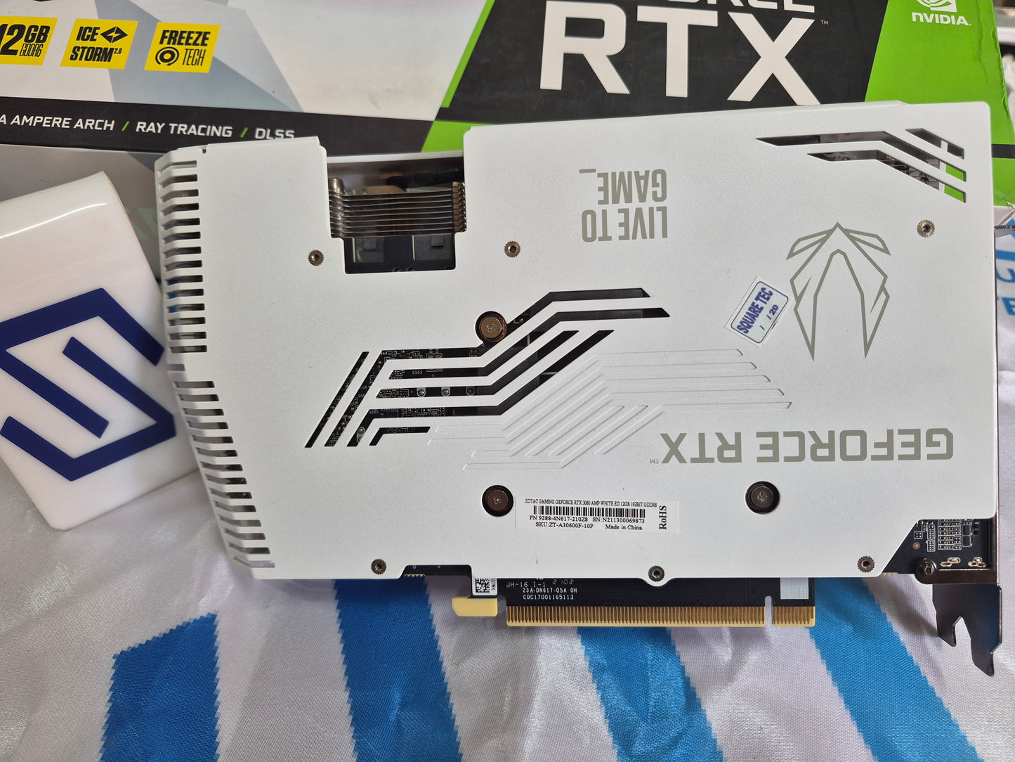 RTX 3060 ZOTAC GAMING AMP WHITE EDITION 12GB GDDR6