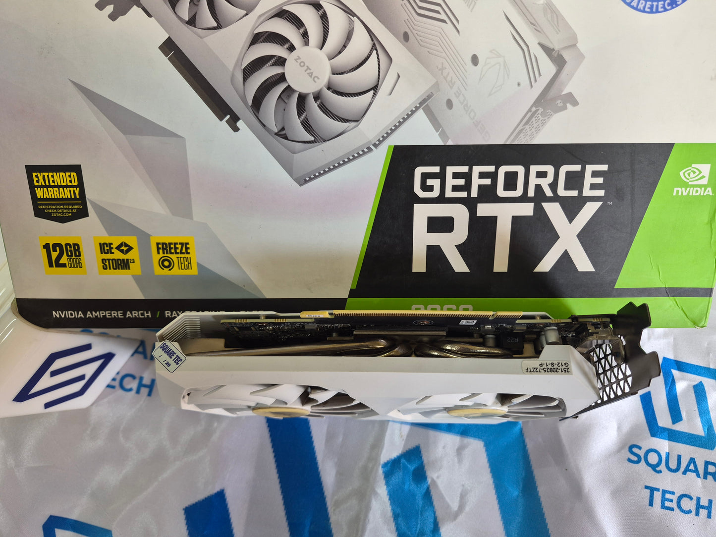 RTX 3060 ZOTAC GAMING AMP WHITE EDITION 12GB GDDR6