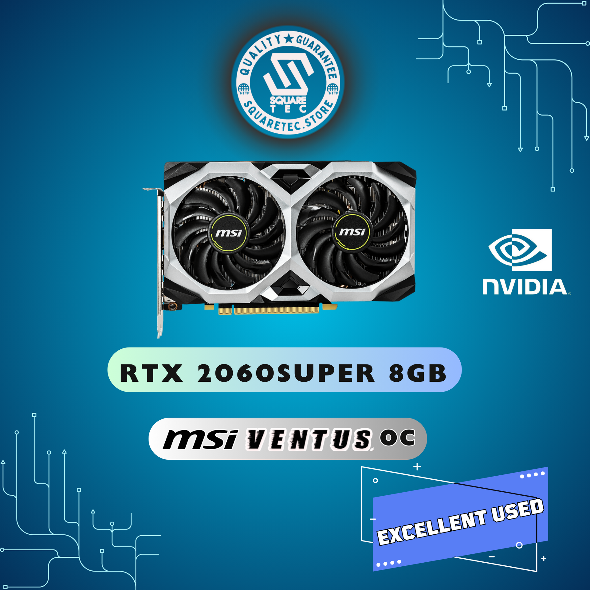 RTX 2060 SUPER MSI GeForce VENTUS OC 8GB GDDR6
