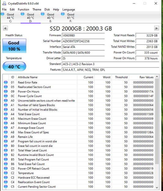 Somnambulist SSD 2TB H650 SATA III 6Gb/s 2.5