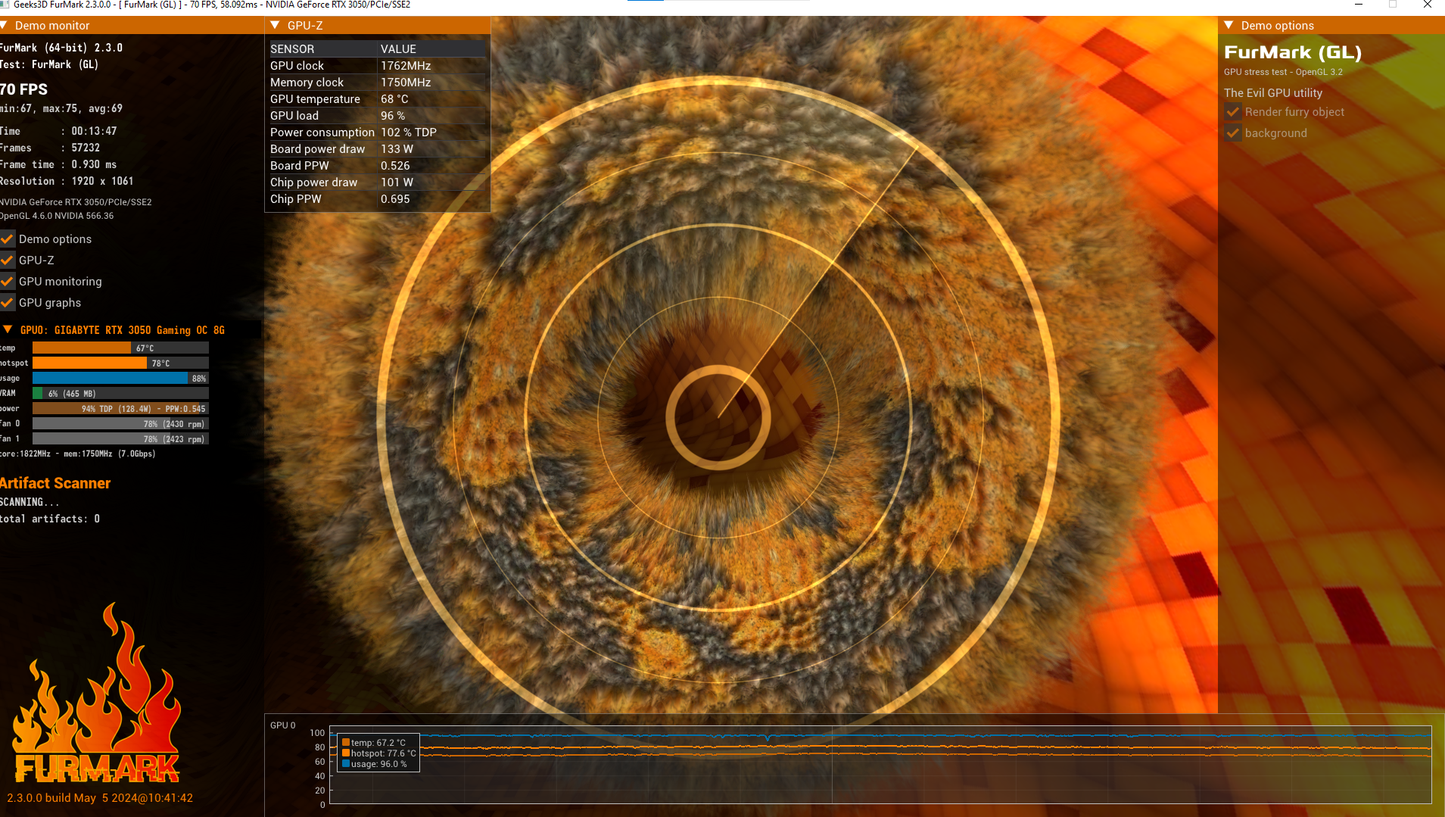 RTX 3050 GIGABYTE GAMING OC 8GB GDDR6