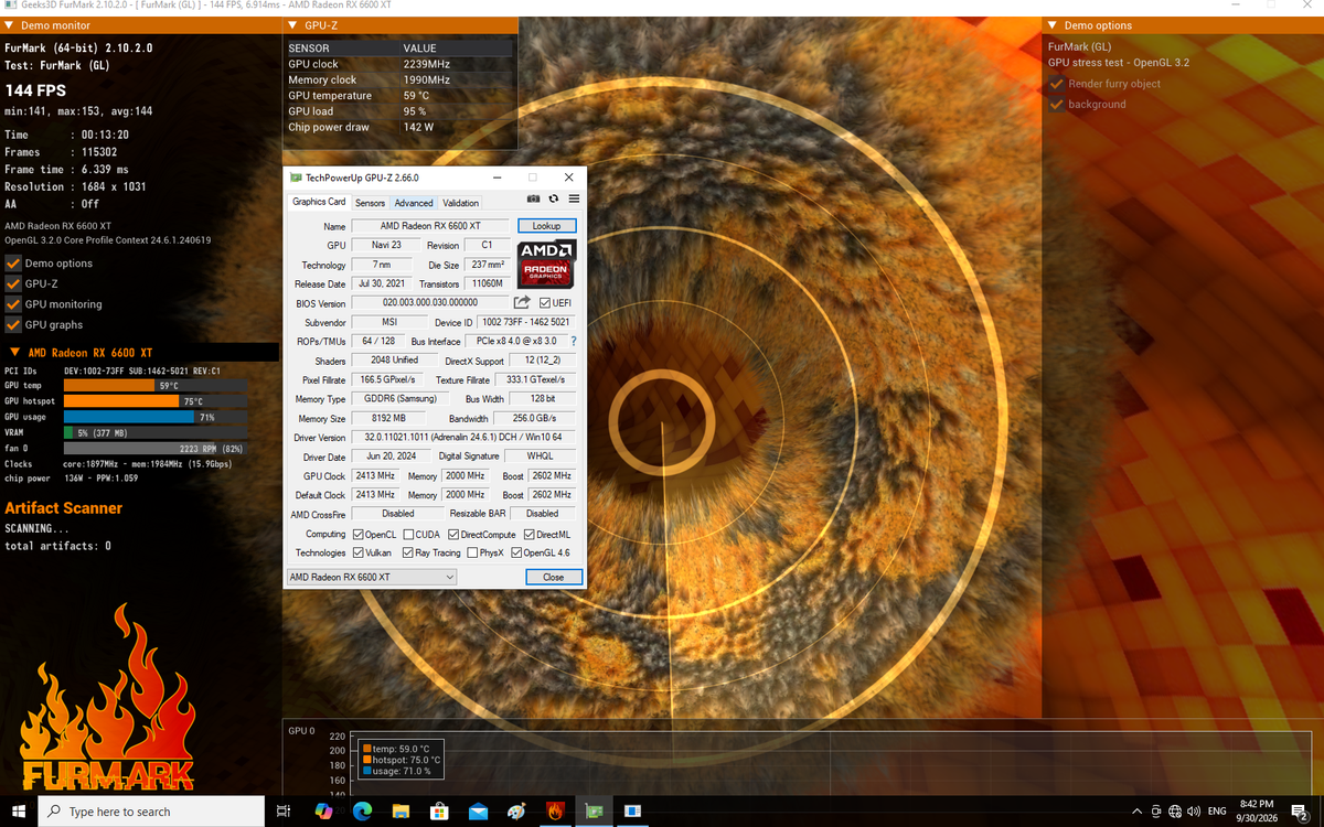 RX 6600XT MSI MECH 2X 8GB