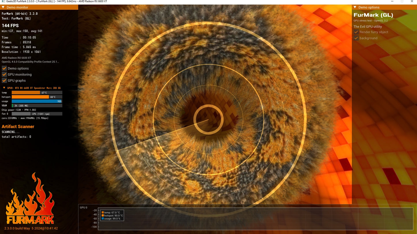 RX 6600XT XFX SPEEDSTER MERC 308 BLACK 8GB GDDR6‏