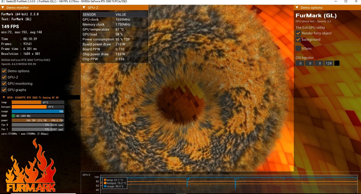 RTX 3060Ti GIGABYTE GAMING OC 8GB GDDR6