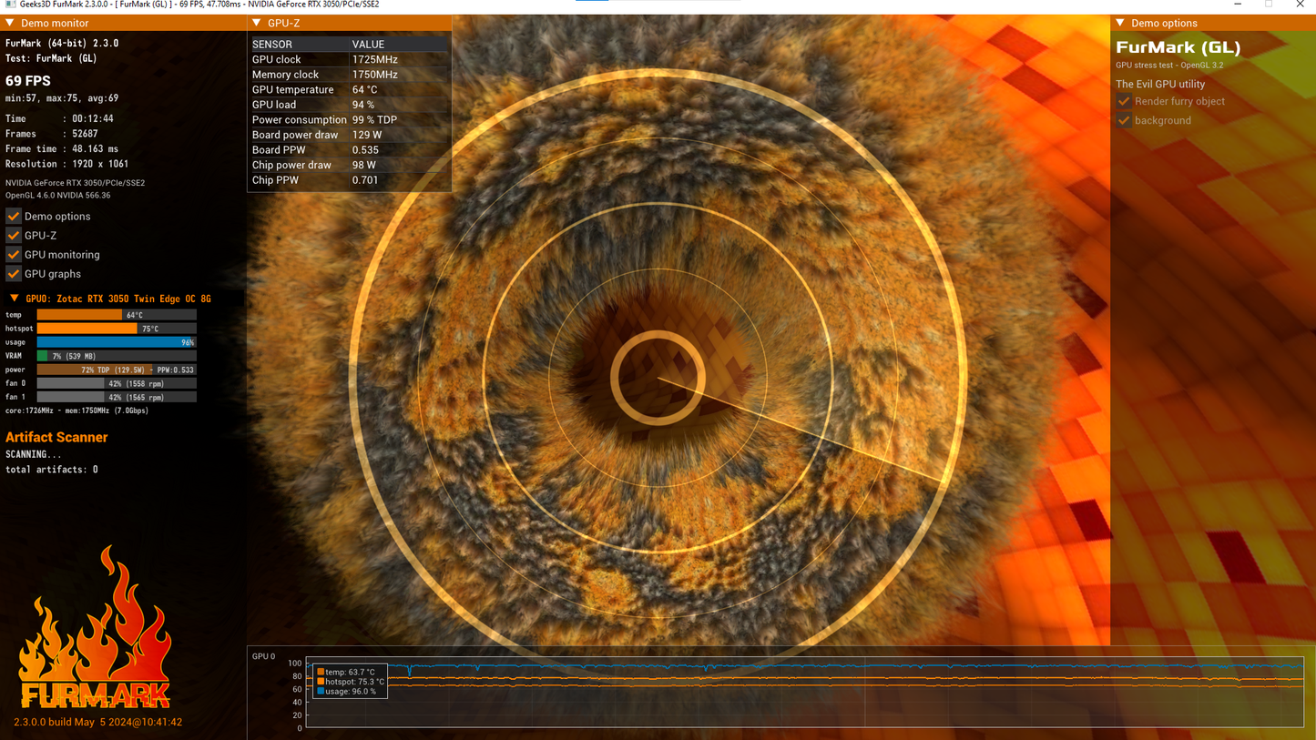 RTX 3050 ZOTAC GAMING TWIN EDGE 8GB GDDR6