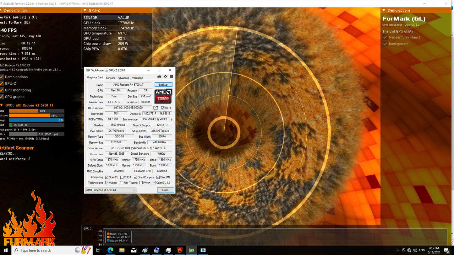 RX 5700 XT MSI GAMING X 8GB GDDR6
