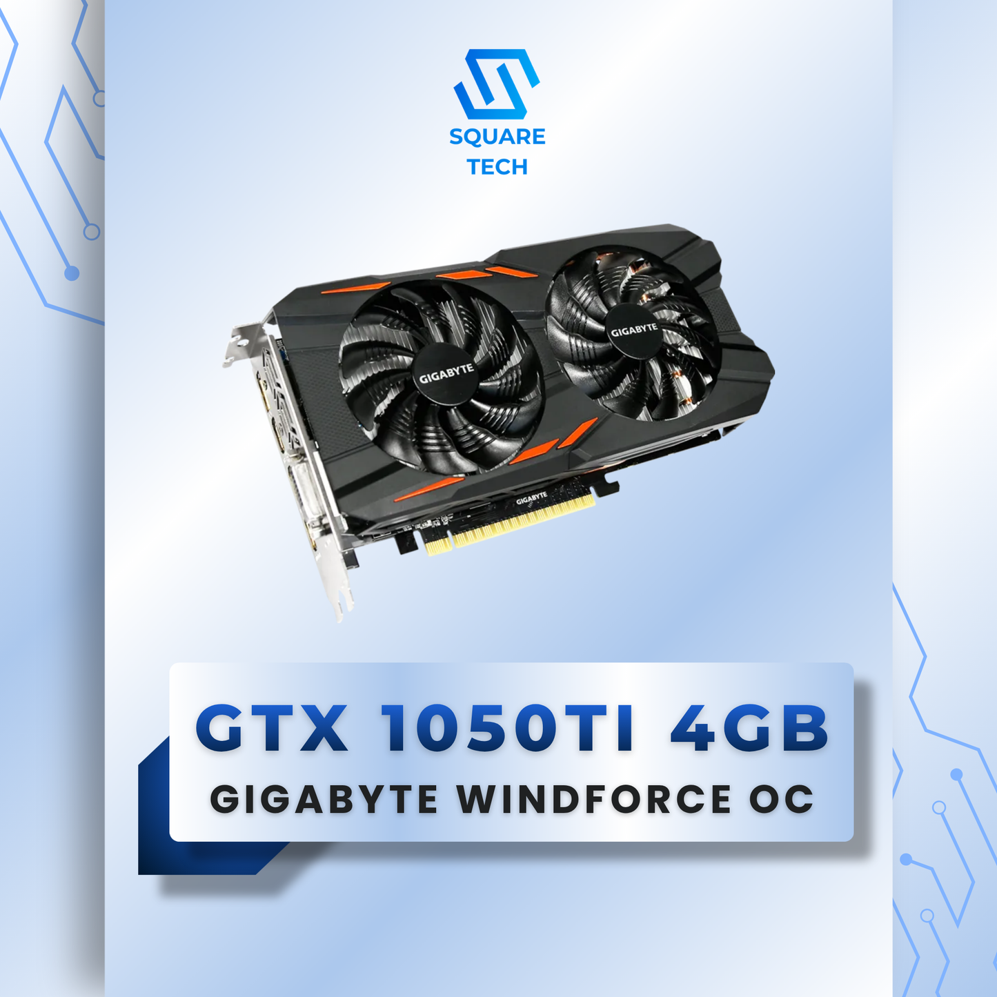 GTX 1050Ti GIGABYTE WINDFORCE OC 4GB GDDR5