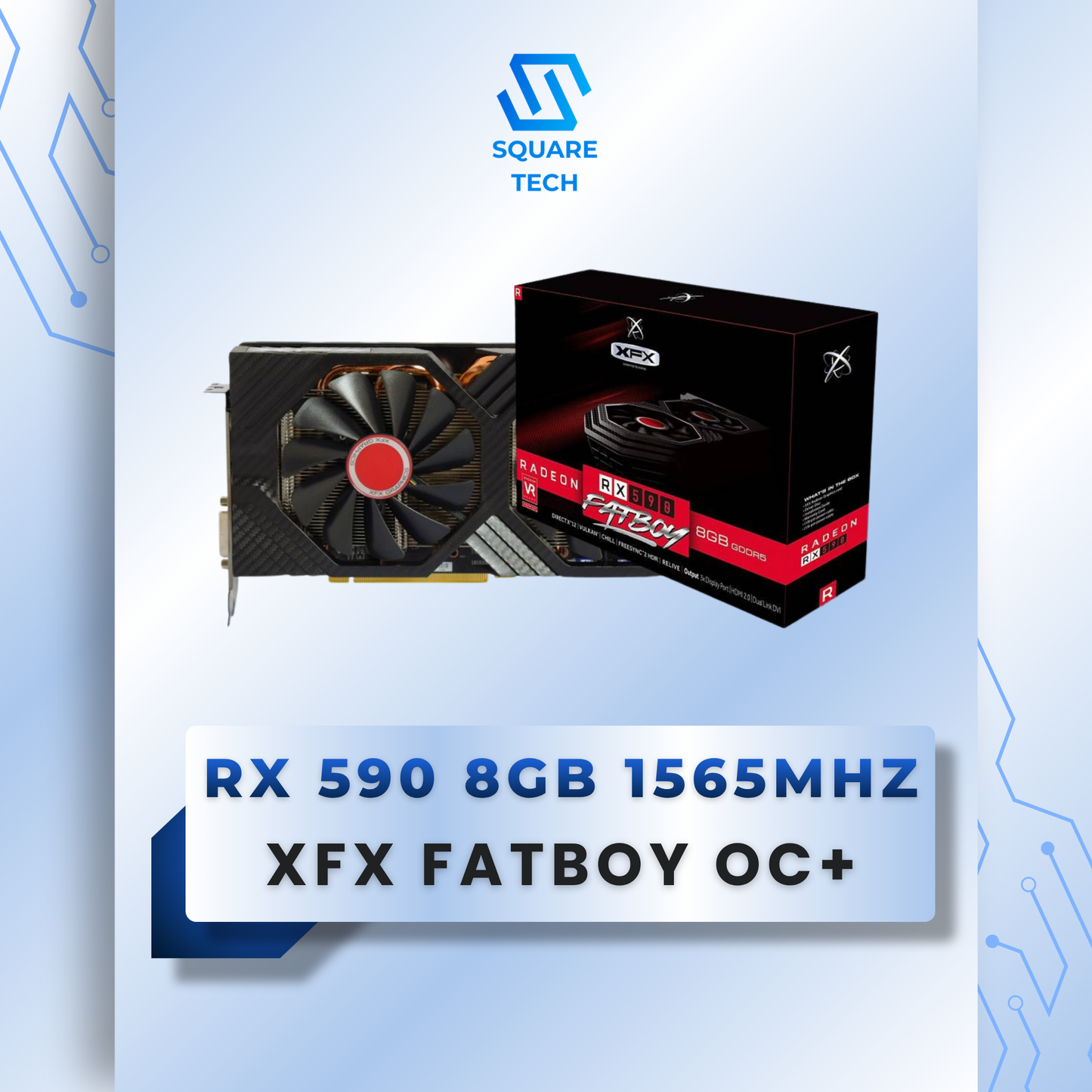 RX 590 XFX FATBOY OC+ 8GB 1565MHz GDDR5