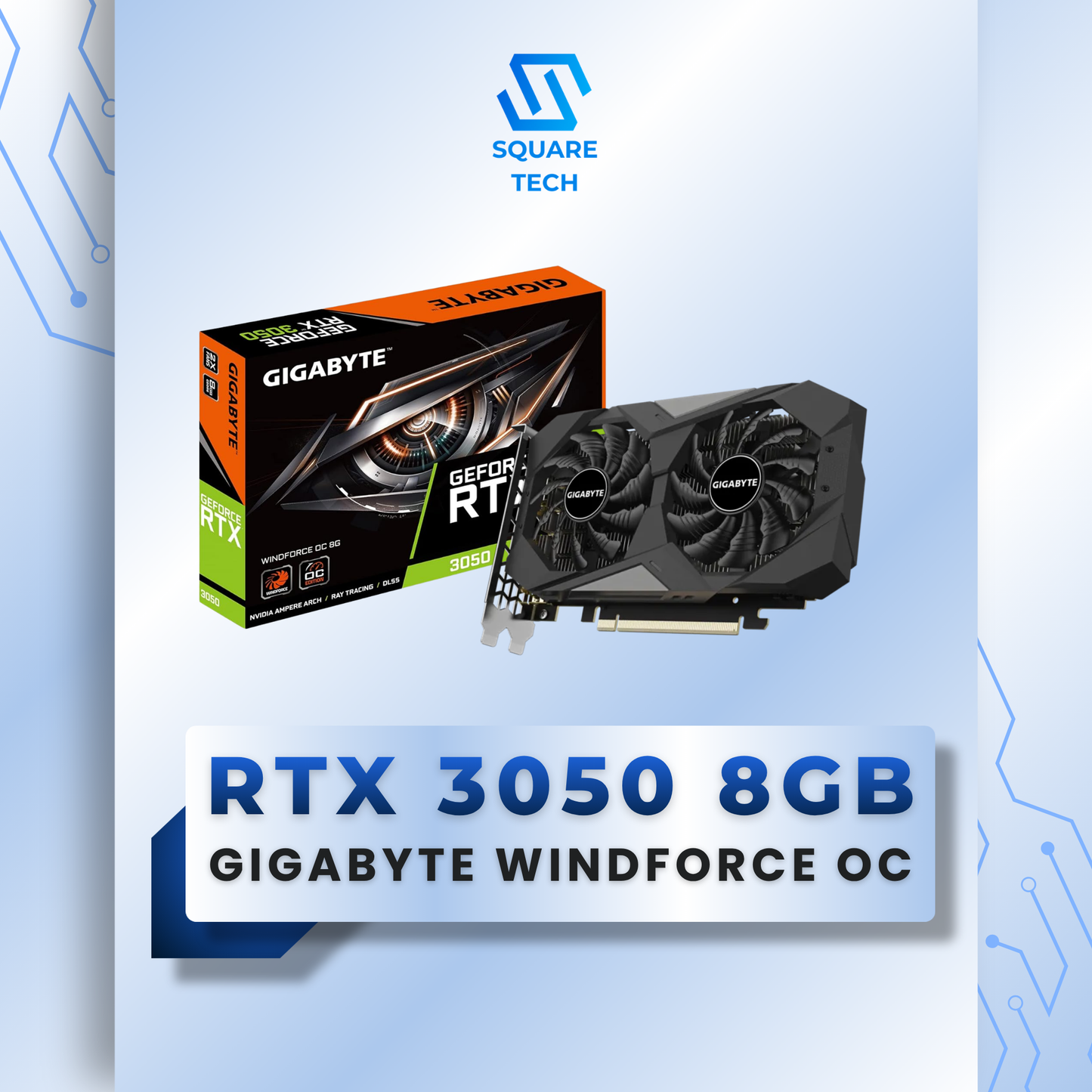 RTX 3050 GIGABYTE WINDFORCE OC 8GB GDDR6