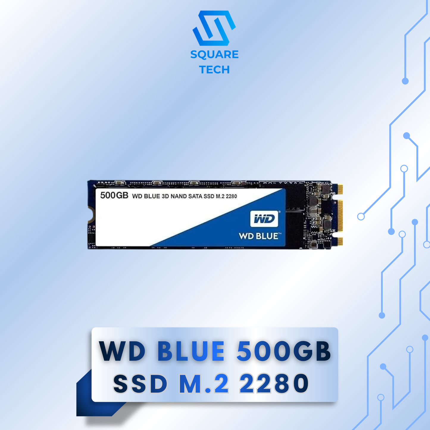 WD BLUE 500GB SSD M.2 2280 3D NAND SATA