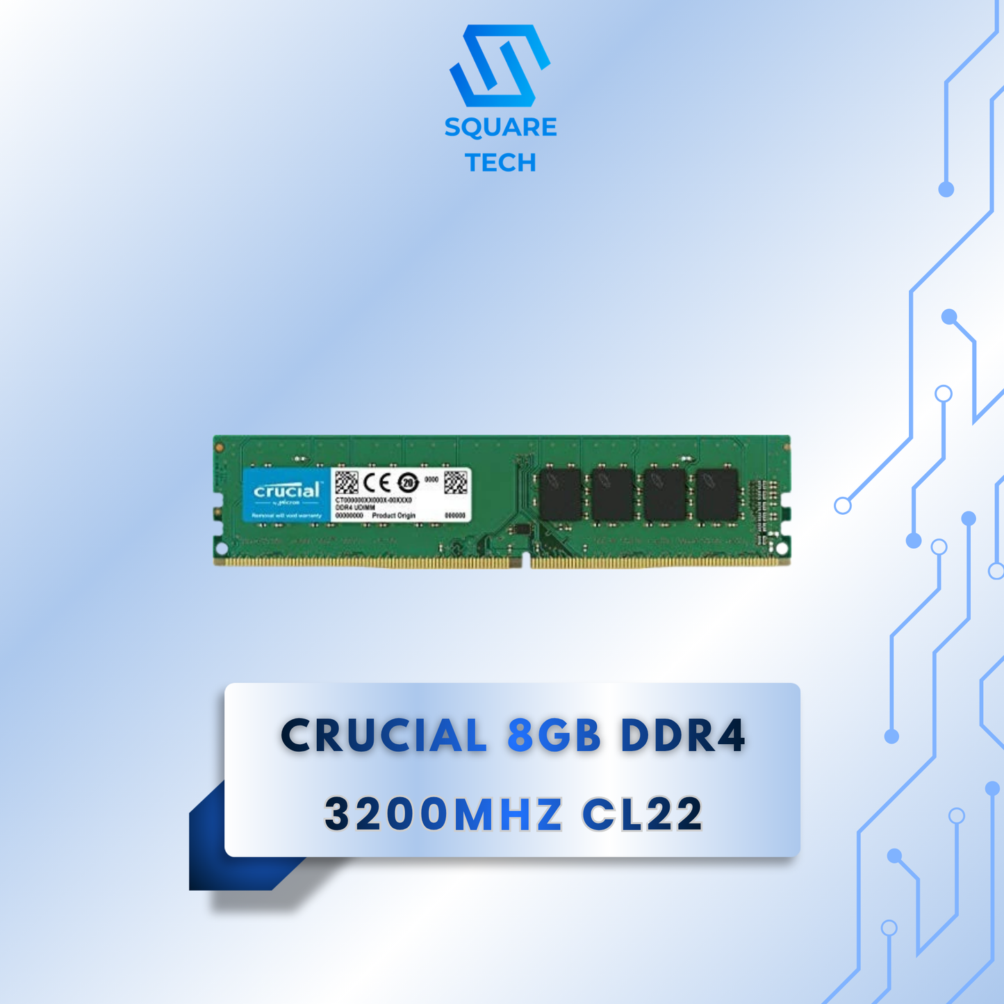Crucial 8GB DDR4 3200MHz UDIMM