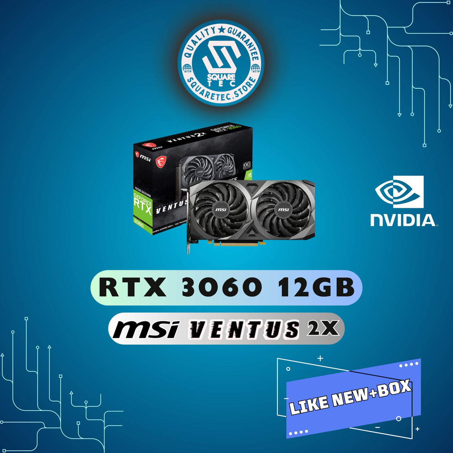 RTX 3060 MSI VENTUS 2X 12GB GDDR6