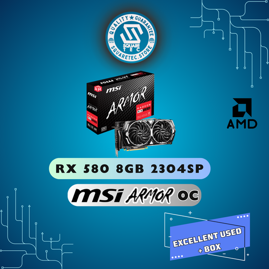 RX 580 MSI ARMOR 8GB OC 2304SP