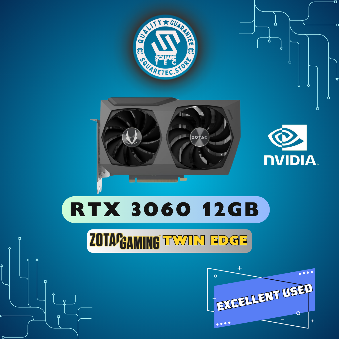 RTX 3060 ZOTAC GAMING TWIN EDGE 12GB GDDR6