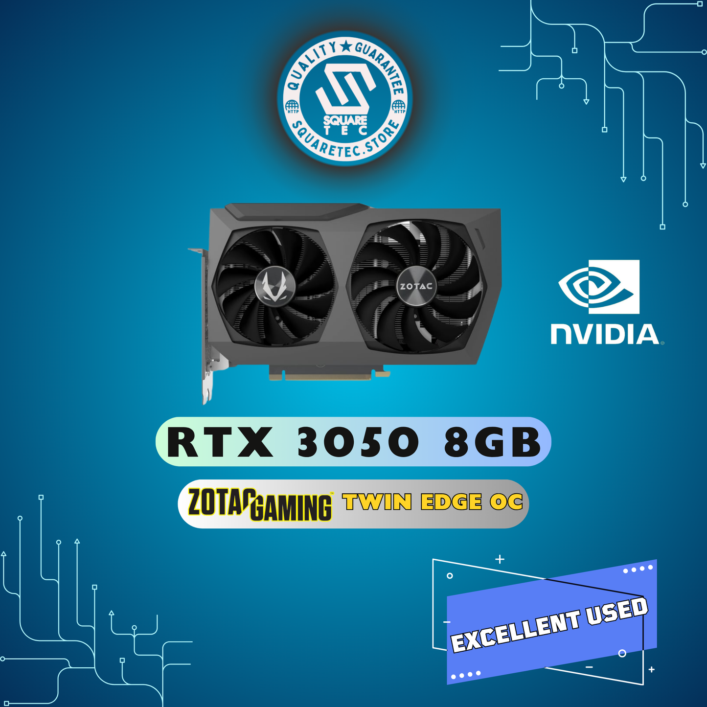 RTX 3050 ZOTAC GAMING TWIN EDGE 8GB GDDR6