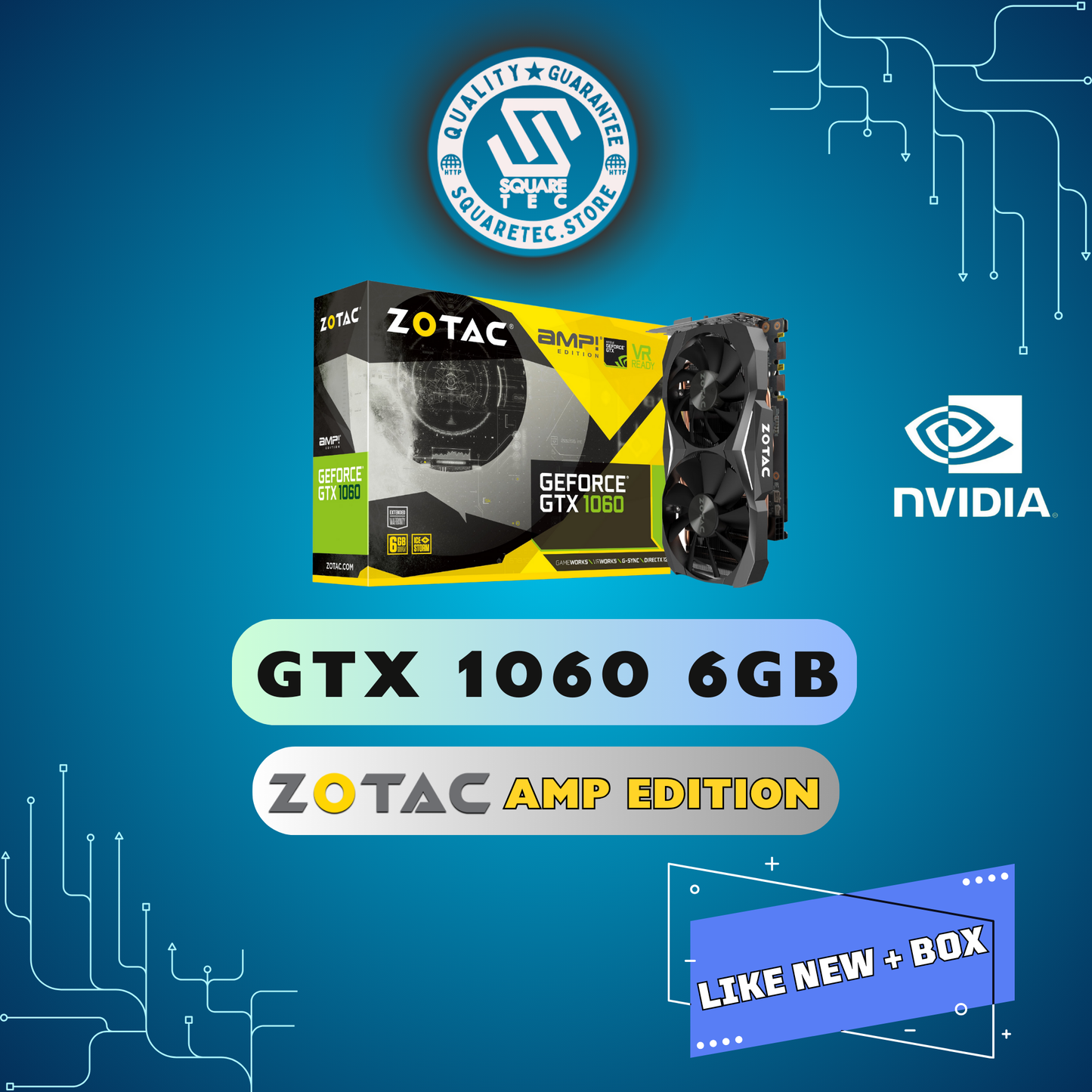 GTX 1060 ZOTAC AMP EDITION 6GB GDDR5